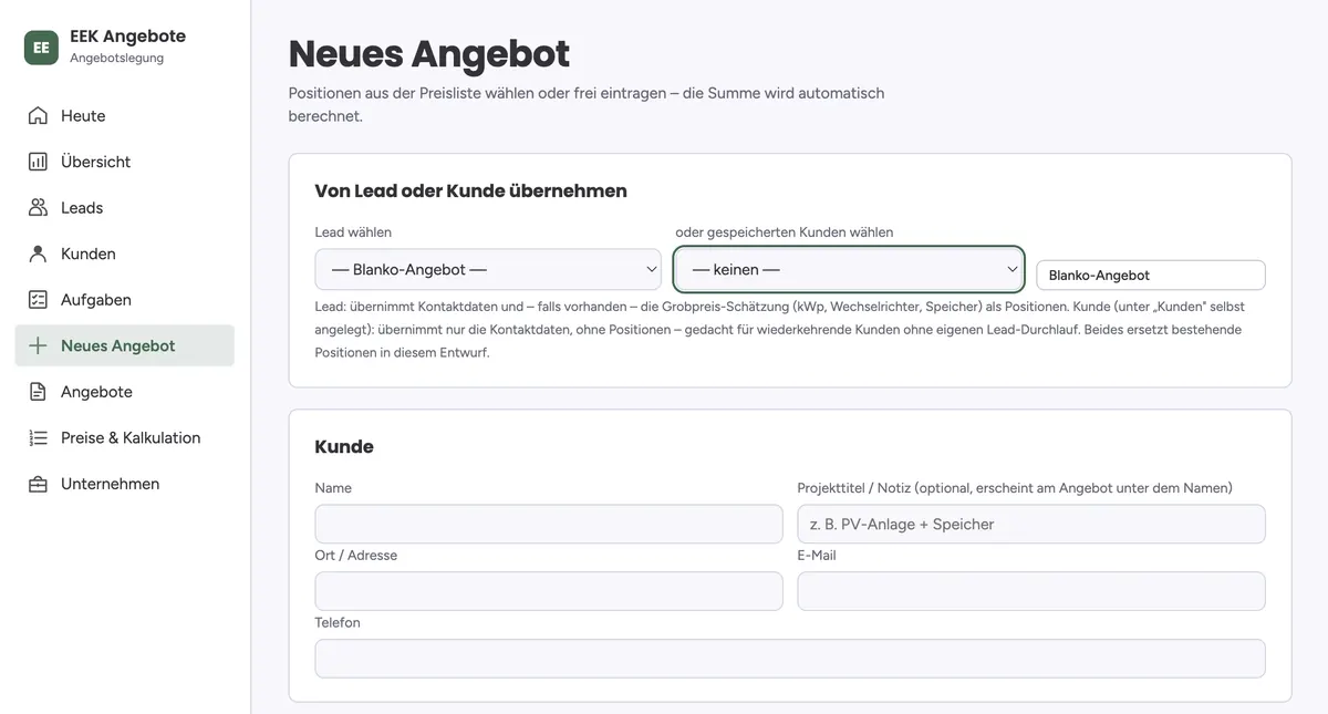 Angebotsprogramm EEK